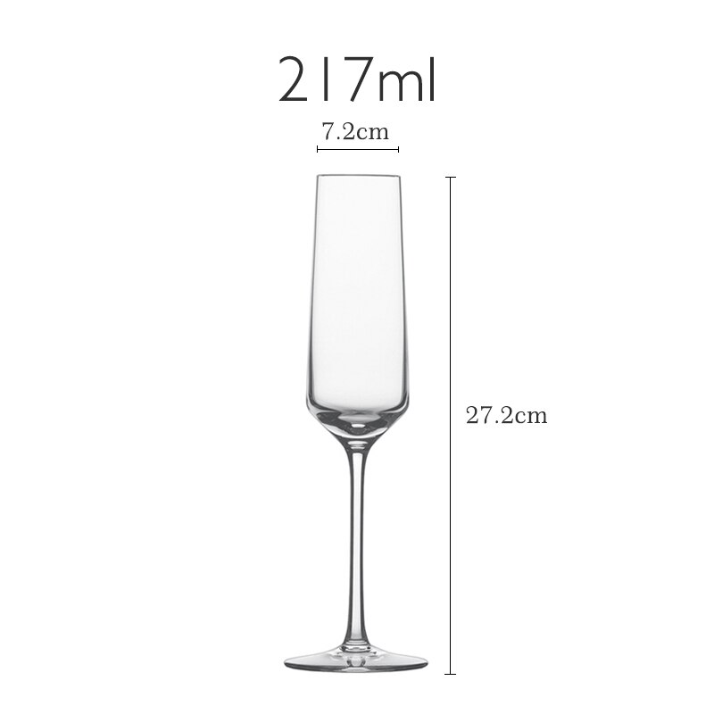 Europäischen Stil REINE Serie Kristall Glas Ultra-dünne Wein Glas Champagner Becher transparent Raute Tasse Rotwein Gläser: klar 215ml