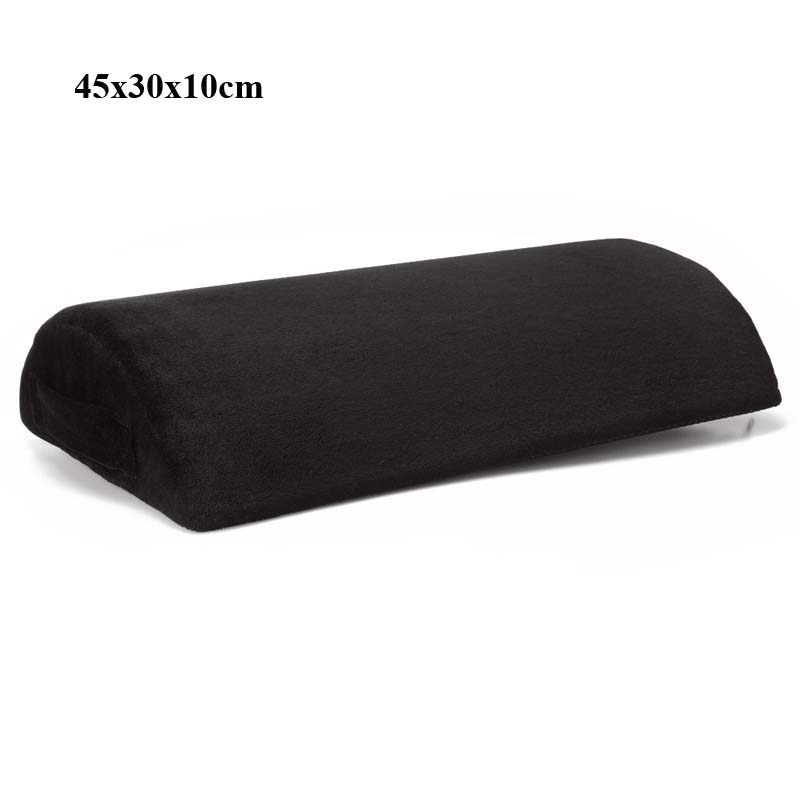 Cojín de espuma viscoelástica para descanso de piernas, almohada de Color sólido para el cuello, reposacabezas, reposapiés, decoración del hogar: velvet black