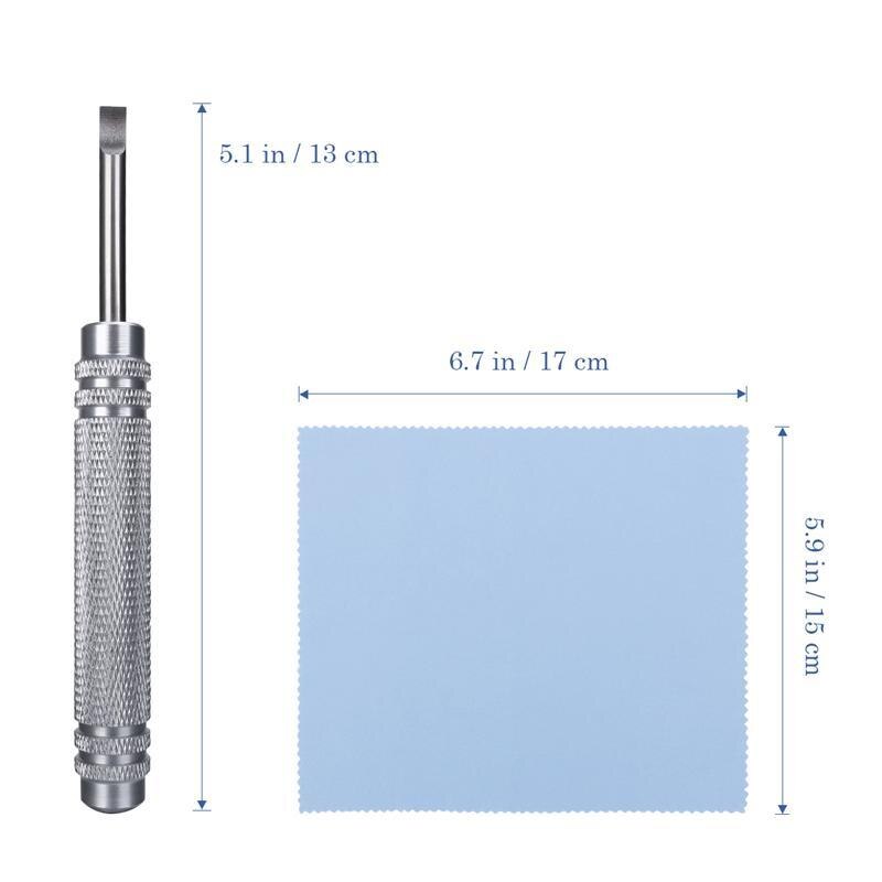 zegarek Powrót otwieracz pokrywy narzędzie przyrząd robić otwierania kopert zegarków podważ typ narzędzia robić naprawy z niebieskie okulary tkaniny i czarna skrzynka