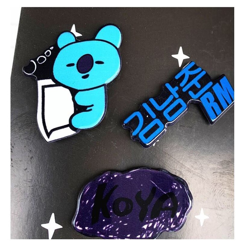 Hqbts Bangtan Jongens Acryl Broche Set Perifere Dezelfde Stijl