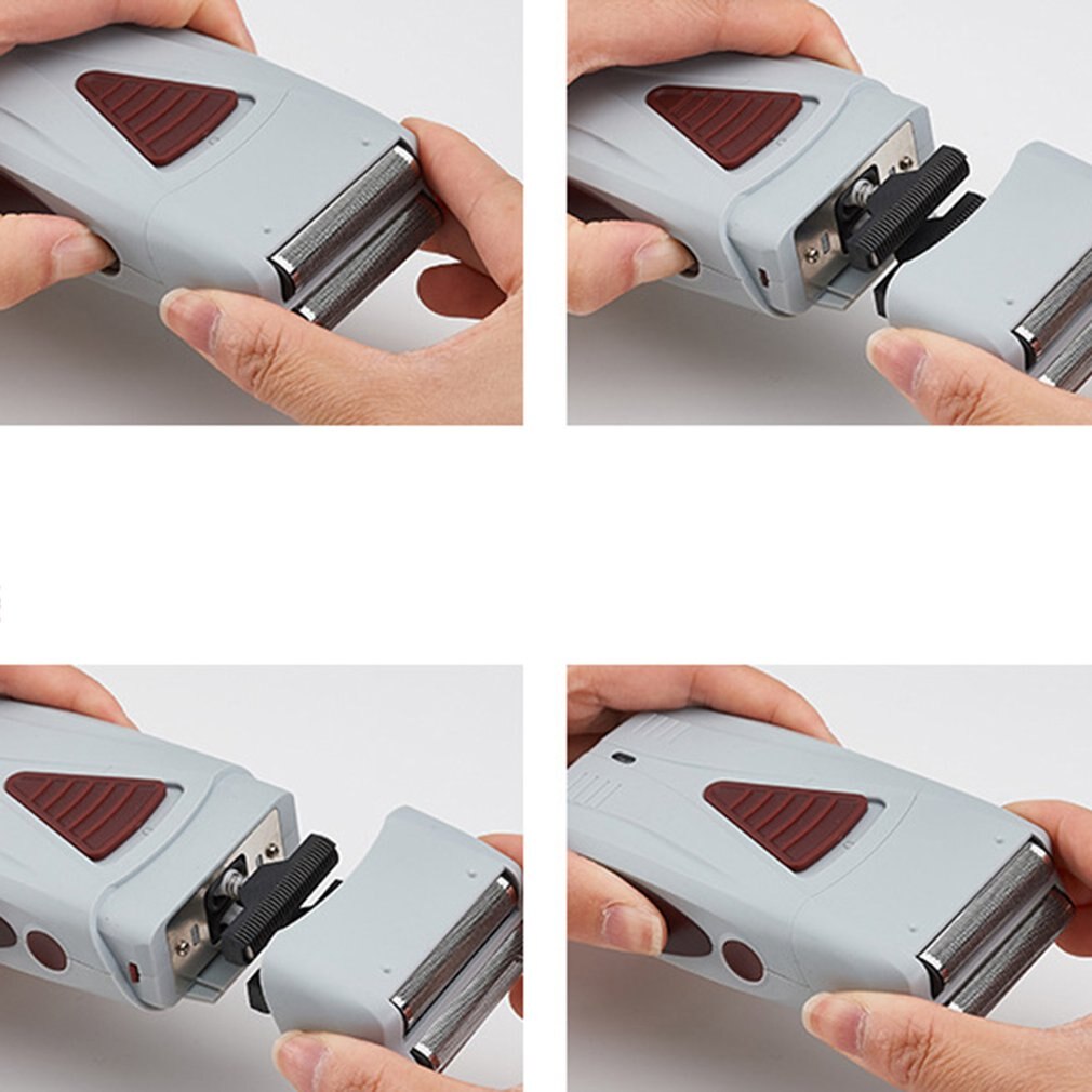 Barber Finishing Electric Shaver For Men Face Rechargeable Beard Electric Razor Foil Head Shaving Machine Hair Cleaning Shaver