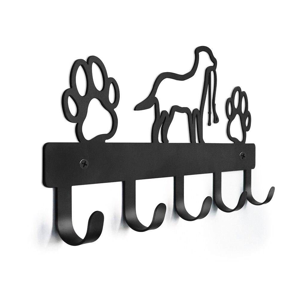 Gancho de Metal montado en la pared para perros y gatos, perchero duradero para ropa, soporte para llaves, organizador de abrigos para mascotas, accesorios para mascotas