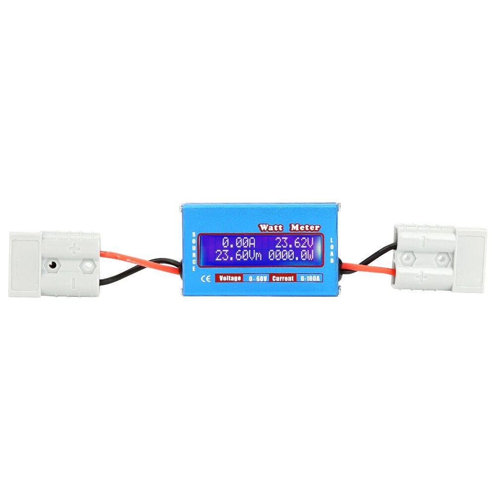 Power Meter 0-100A 0-60V High Accuracy watt Swr Meter DC Power Analyzer Watt Volt Amp Energy Meter Analyzer Wattmeter