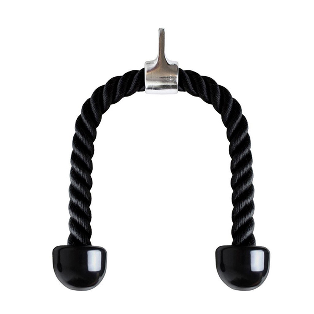 Deluxe Tricep Rope Pull Down Te Grip & Non Slip Fitness Tricep Touw: Default Title