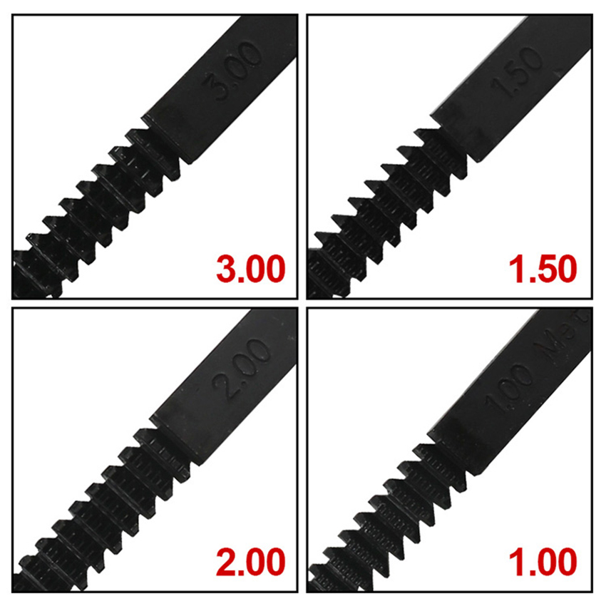 Thread Repairing Files DIY Tools Metric Bolt Hardware Correction Files Multi-specification Thread Restoring Teeth