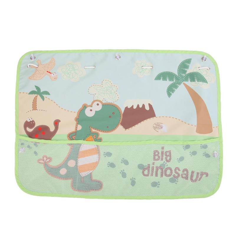 Cartoon patroon auto auto achter zijruit zonnescherm gordijn kind kinderen zonnebrandcrème hoes uv-bescherming met opbergnet: B