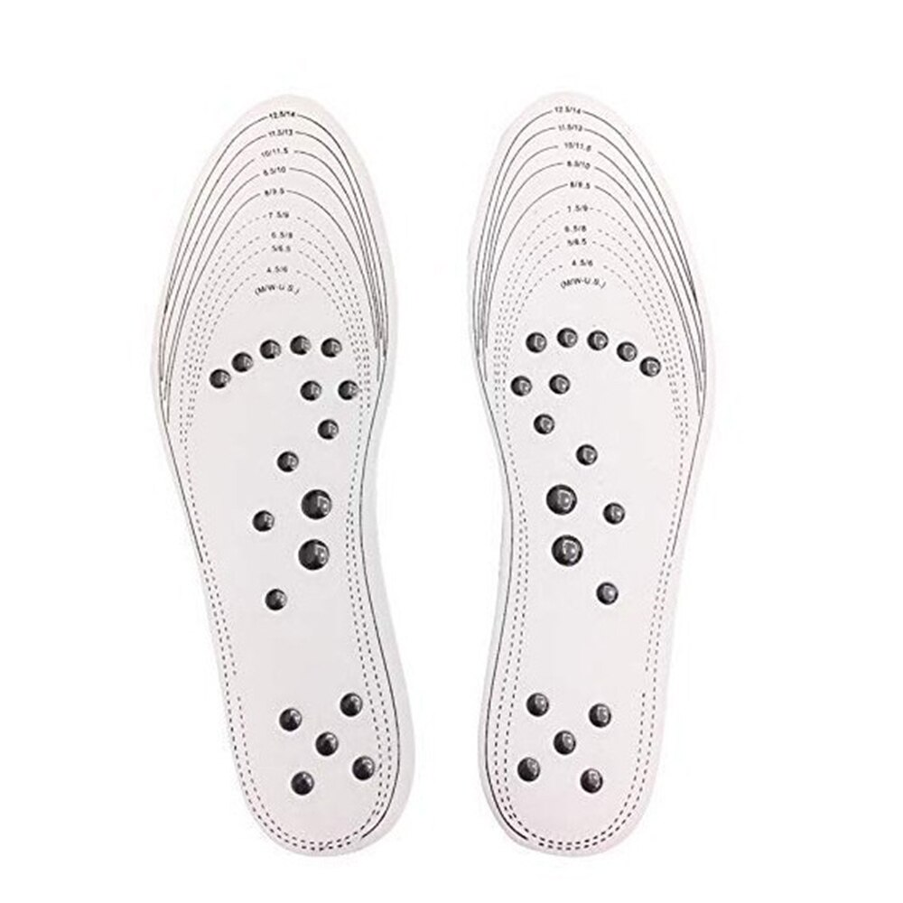 Magnetische Acupressuur Voet Massager Massage Mat Voor Body Voet Stress Pad Spike Mat En Kussen Spierstimulator: White