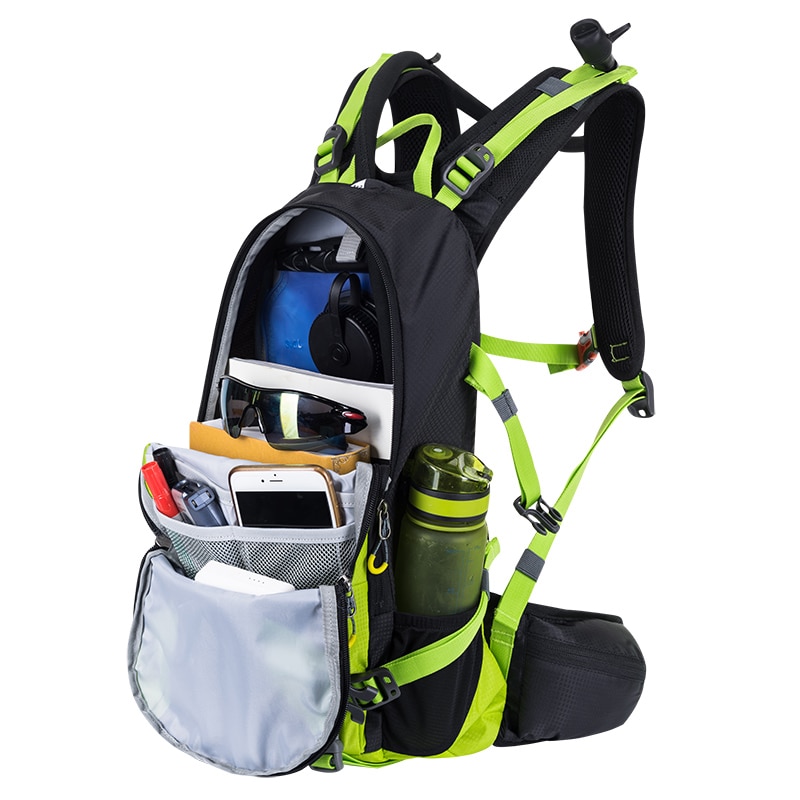 Udendørs 20l vandtæt rygsæk, bjergvandring rygsække camping rejsetasker til mænd, klatring cykel rygsæk med regntæppe