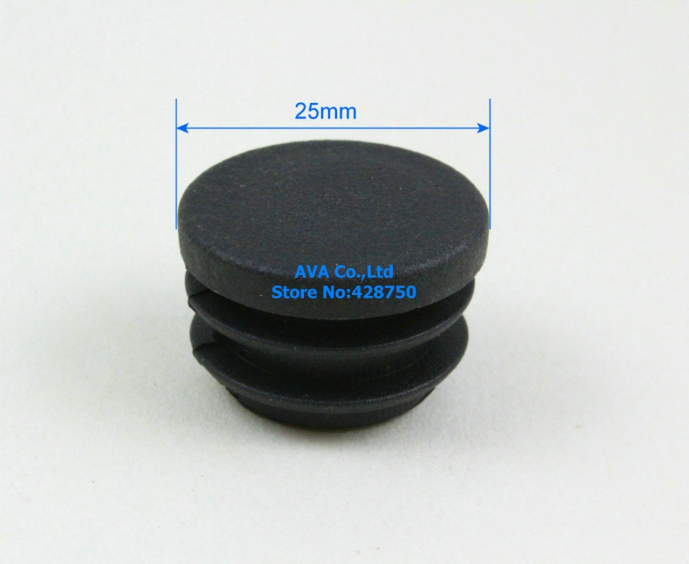 20 Pieces 25mm Round Plastic Insert Cap Tube End Cap