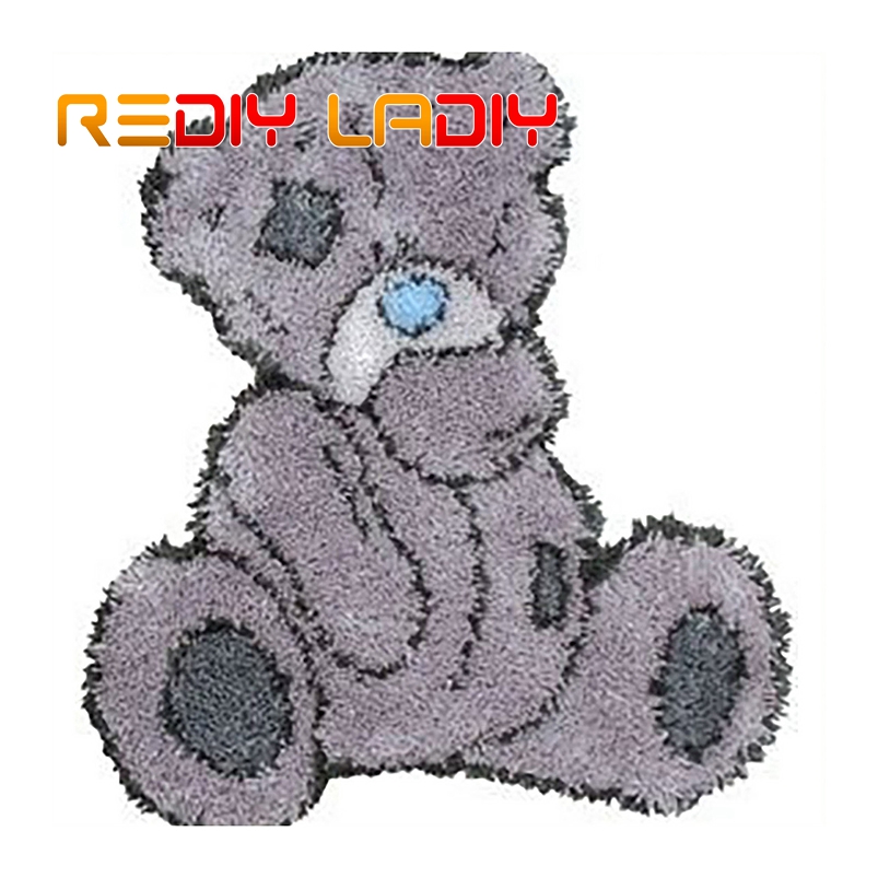 Salpa koukku matto sarjat virkkaus matto matto värikäs pöllö akryylilanka esipainettu kangas tyyny matto virkattu kuvakudos sohva sisustus: Zd086