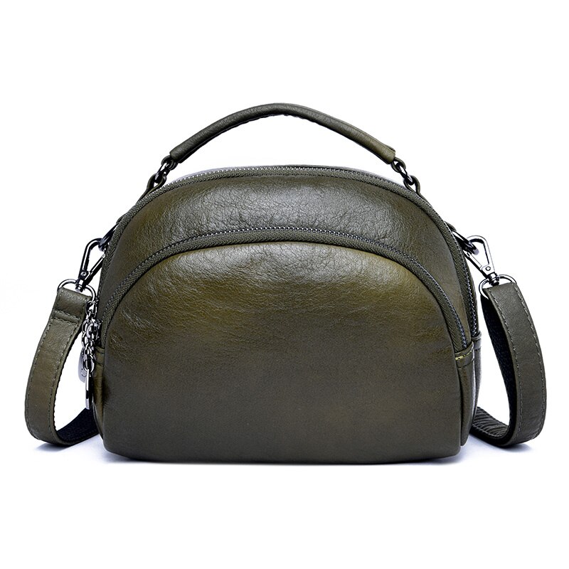 Handtas voor dames leren schoudertassen casual rode tote dames handtassen eenvoudige handtas met handvat aan de bovenkant dames crossbody tas: Groente