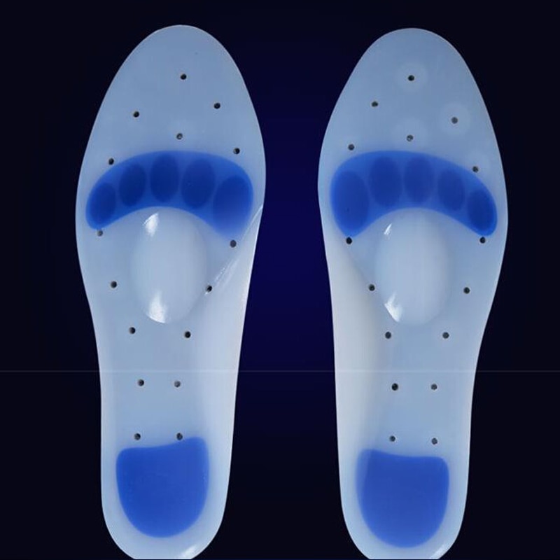 1 Pair Silicon Gel Heel Cushion Insoles Soles Relieve Foot Pain Protectors Spur Support Shoe Pad Feet Care Inserts Health Z0245