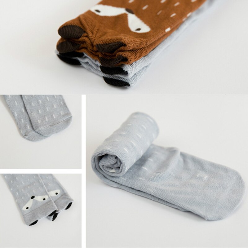 Herbst Winter Nette freundlicher Fuchs Socken Totoro Bär Pfannkuchen Karikatur Mädchen Knie Hohe Baby Lange Neue YYT357