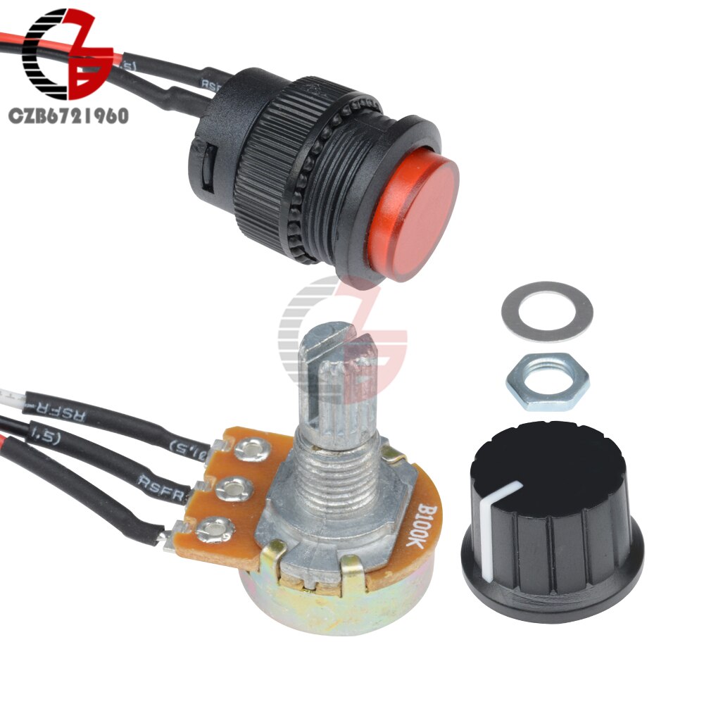 Spänningsregulator digital  dc 6v-30v 12v 6a 8a motorhastighetsregulator justerbar 16 khz pwm regulator cv regulator kontrollomkopplare