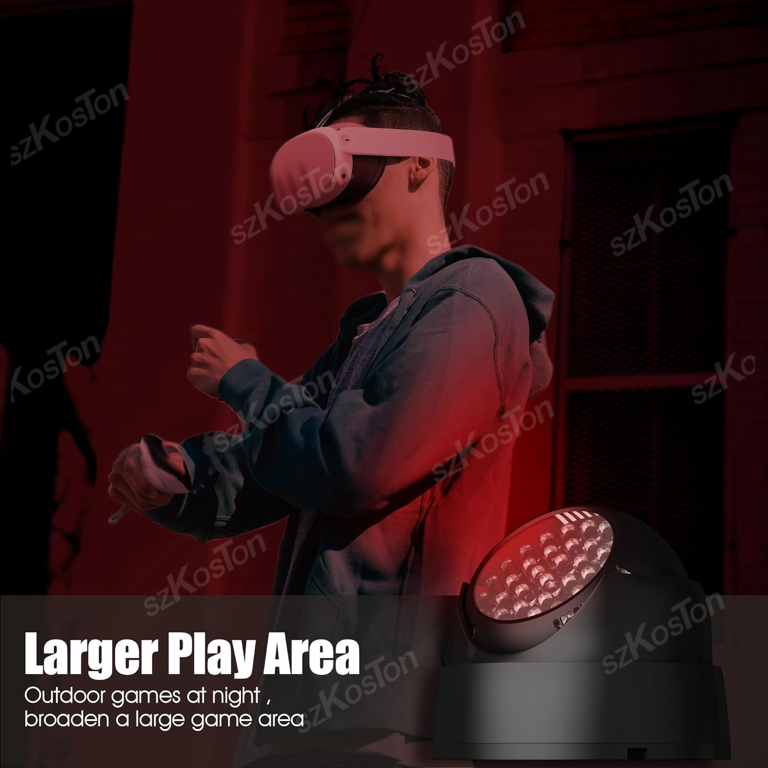 For Oculus Quest 2 Night Lamp LED IR Illuminator Infrared Flood Light Illuminator Infrared Light Compatible for Oculus Quest 2