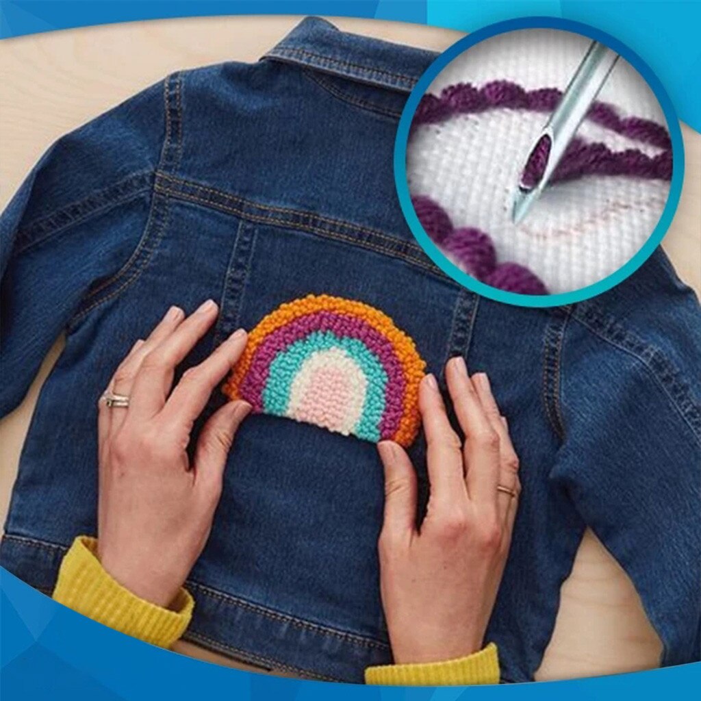 Magic Embroidery Pen Set Practical Abs Plastic Diy Crafts Home Diy Interchangeable Punch Needle Sewing Accessories #T1P