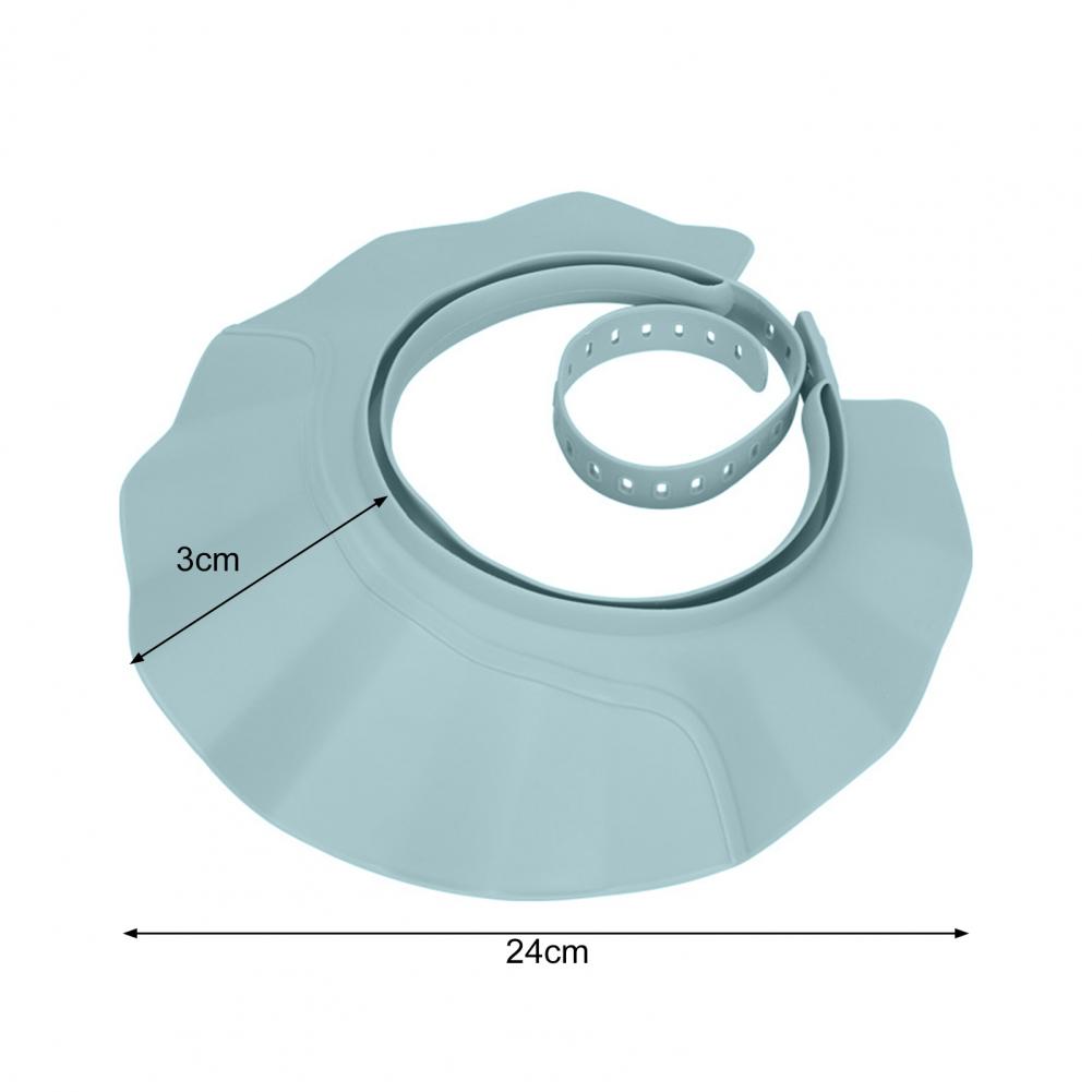 Shower Cap Shield Adjustable Bathing Head Hat Shampoo Visor Cap Soft BPA Free Hair Washing Shield For Head Ear Eye Protection