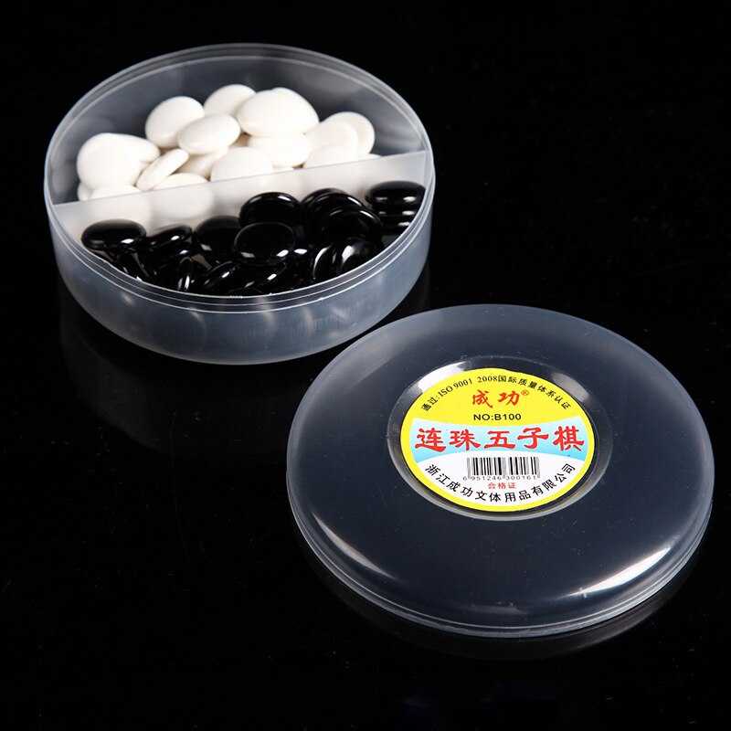 Traditional Chinese Go Game Renju Backgammon Plastic Chess Pieces Leisure Puzzle Chess Entertainment Game Chess: Default Title