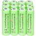 20pcs AA 1.2V 3000mAh NiMH 1.2v Rechargeable Batteries Green battery Garden Solar Light LED flashlight torch