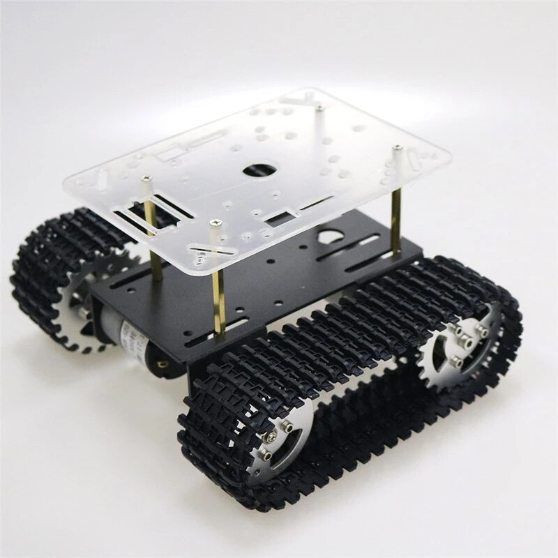Robot Tank Chassis Gevolgd Auto Platform Met 33GB-520 Motor Voor Arduino Diy Robot Speelgoed Deel Mini T101