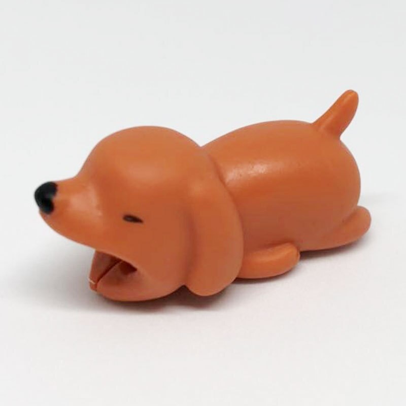 Kabel Beschermer Winder Voor Usb Opladen Data Kabel Draad Bescherming Cover Bescherm Case Cartoon Koord Protector Kabel Organizer: dog