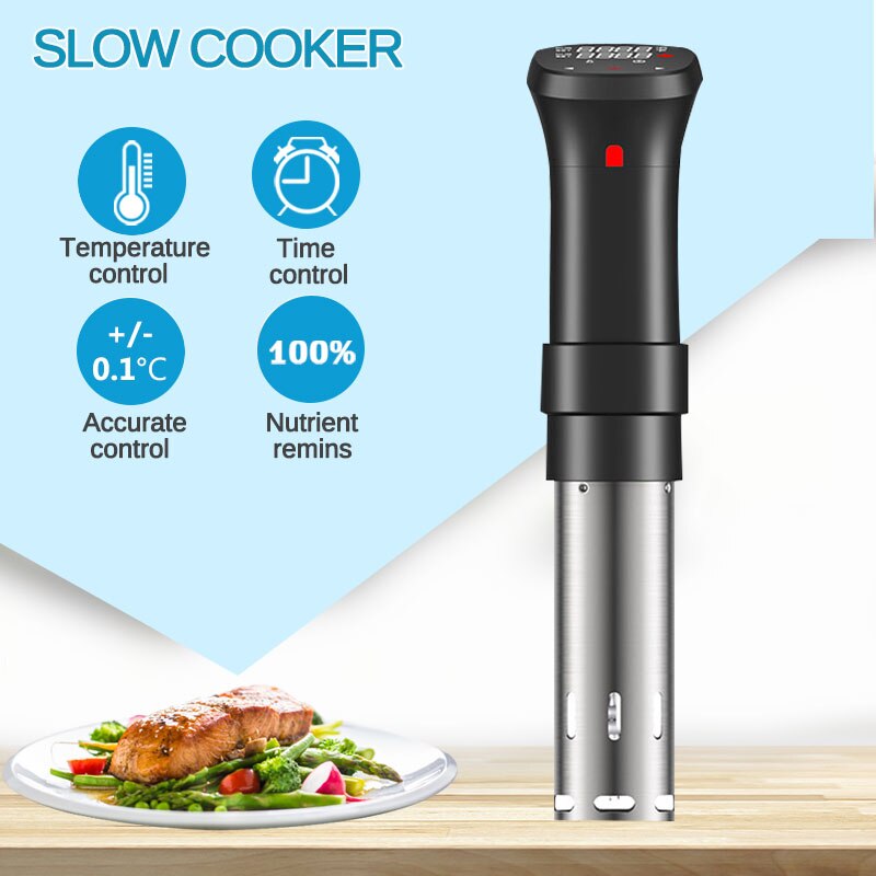 1100W Vacuüm Trage Sous Vide Voedsel Fornuis Rvs Krachtige Onderdompeling Circulatiepomp IPX7 Waterdicht Met Lcd Digitale Display