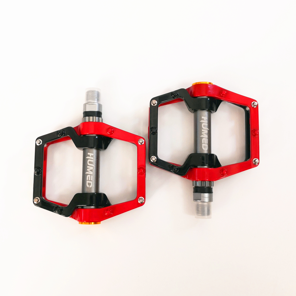 Fiets Pedalen Mtb Bmx Afgedicht Lager Fiets Cnc Magnesiumlegering Road Mountain Spd Cleats Ultralight Fiets Pedaal Onderdelen: Rood