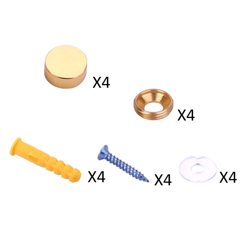 Mirror Fasteners Screws Decorative Cap Nail Advertising Glass Screw Stainless Steel Cover Brass Washer крепежи для стекла