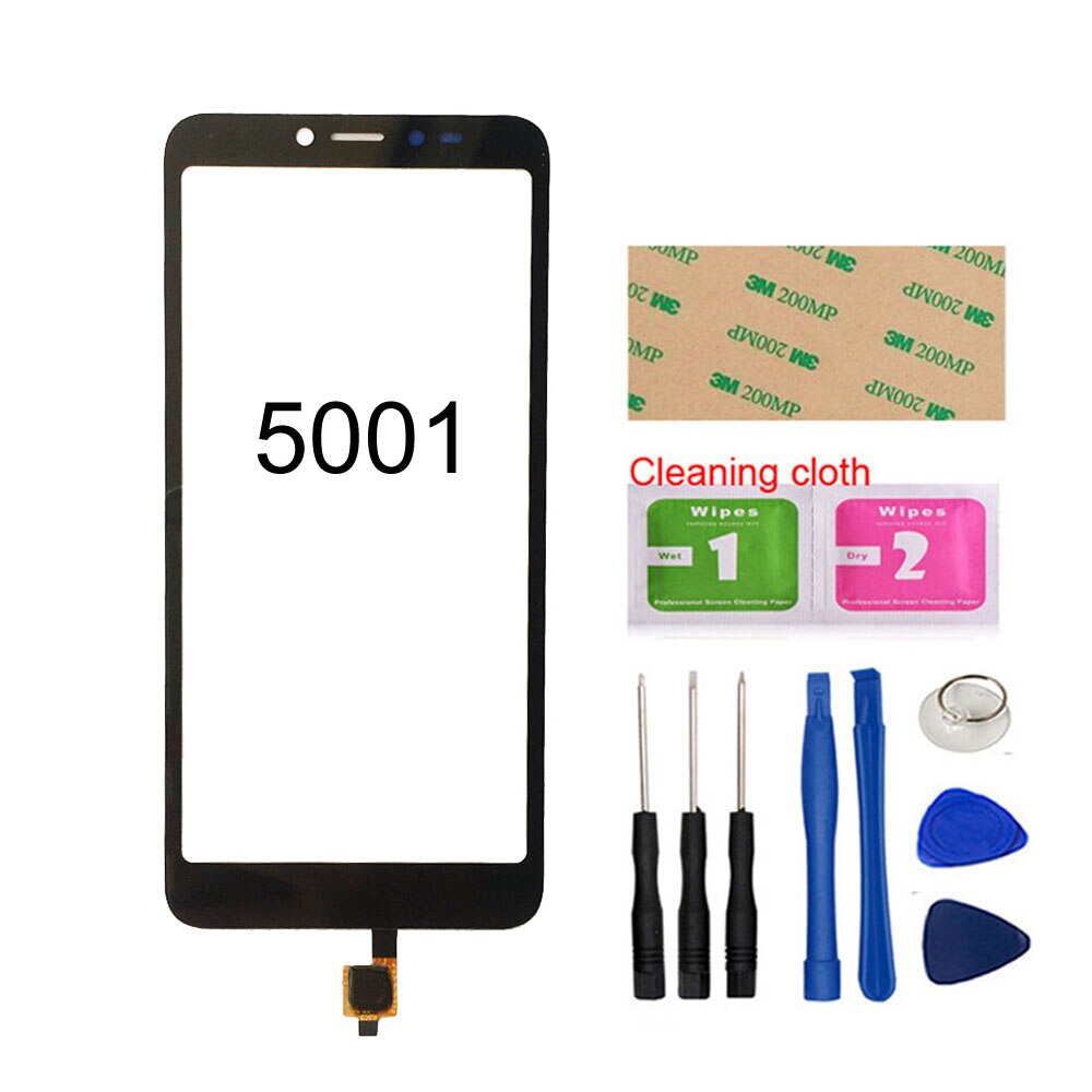 5001 Pannello di Vetro dello schermo Per Alcatel 1V (2019) 5001D 5001A 5001U 5001T 5001J Sensore di Tocco Digitale Dello Schermo del Pannello di Vetro: Black And Tool