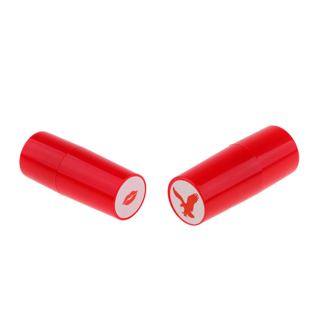 2Pcs Kleurrijke Sneldrogende Golfbal Stamper Langdurige Ballen Marker Indruk Club Golfer Souvenir Golf accessoires: Eagle Lips