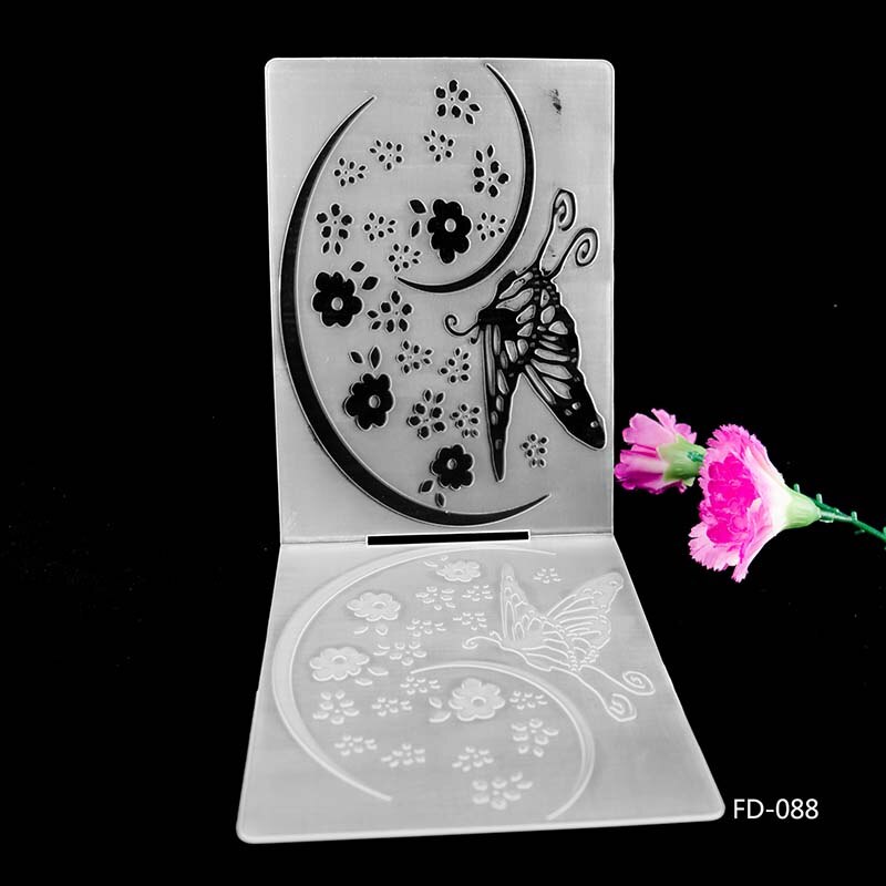 Plaques de gaufrage de différents styles | Papier pour bricolage au circulaire, matrices de découpe, dossier de gaufrage en plastique pour Scrapbooking