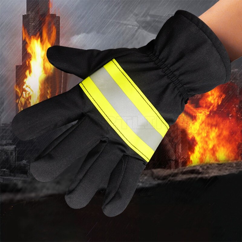 Fireman Gloves Protection Heat-resistant Non-slip Wear-resistant Gloves Firefighter Hand Protection Waterproof Gloves