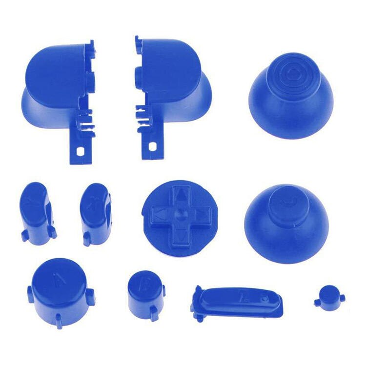 W całości zapinana na guziki komplet kolorowy L R ABXY Z klawiaturami Z nakładkami na guziki dla kontrolera Nintendo Gamecube uderzający Y X A B dla N GC nowość: Blue