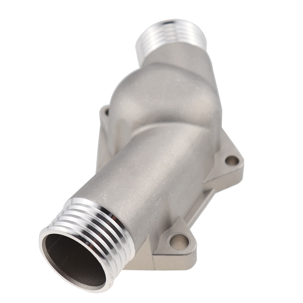 Obudowa termostatu pokrowiec na bmw 525i 325i M3 Z3 E34 E36 z uszczelką fabrycznie nowy aluminium 11531722531 11531740437 polerowane