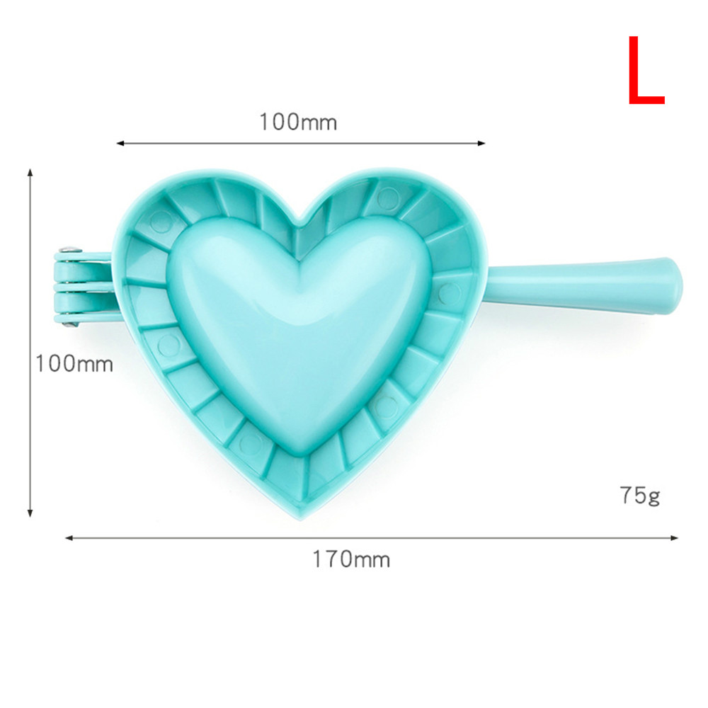 1PC S/M/L 3 Model Keuken Knoedel Mallen Plastic Deeg Druk Dumpling Pie Ravioli Mould Koken gebak Jiaozi Maker Chinese Voedsel: Heart L