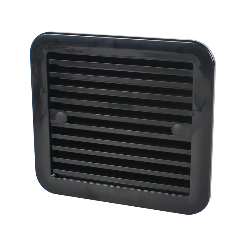 Rejilla de ventilación para nevera de 12V y 4W, ventilación negra con ventilador para remolque RV, caravana, escape de aire silencioso lateral, accesorios para automóviles, estilismo para automóviles