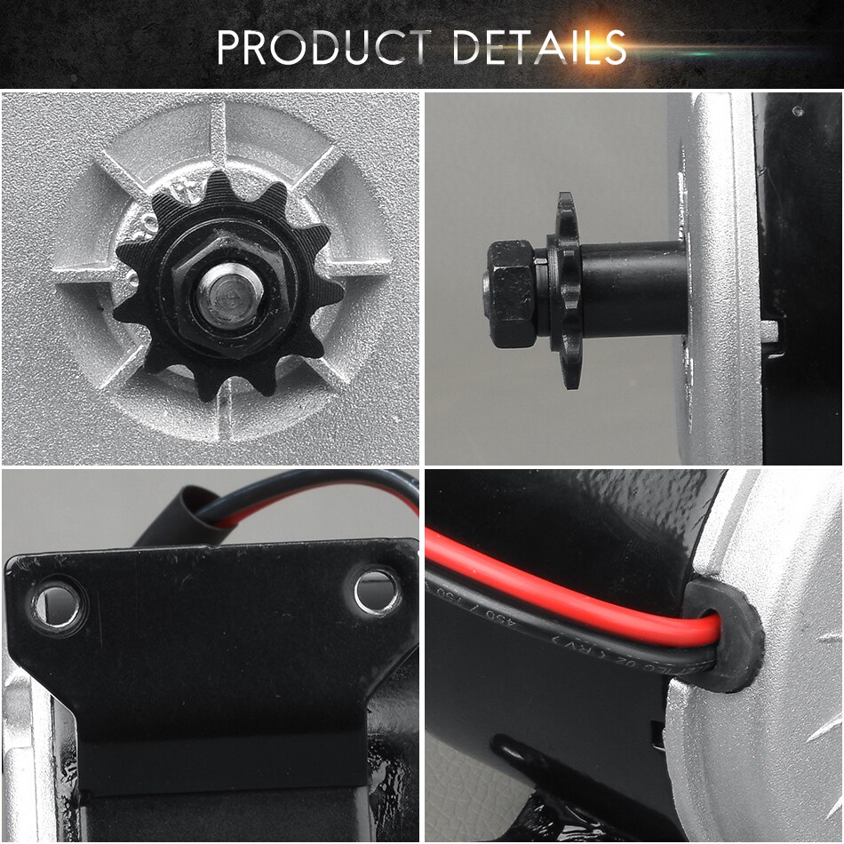 24V 250W DC Brushed Motor High-Speed For Electric Escooter Ebike Brushed Motor Ebike Motor Tricycle Accessories MY1016