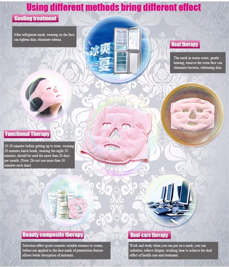 Gezichtsmasker toermalijnmasker gel magneet dun gezicht verwijderbaar zakje gezondheidsmagnetisch masker afslankend acupunctuur huidverzorgingsmasker