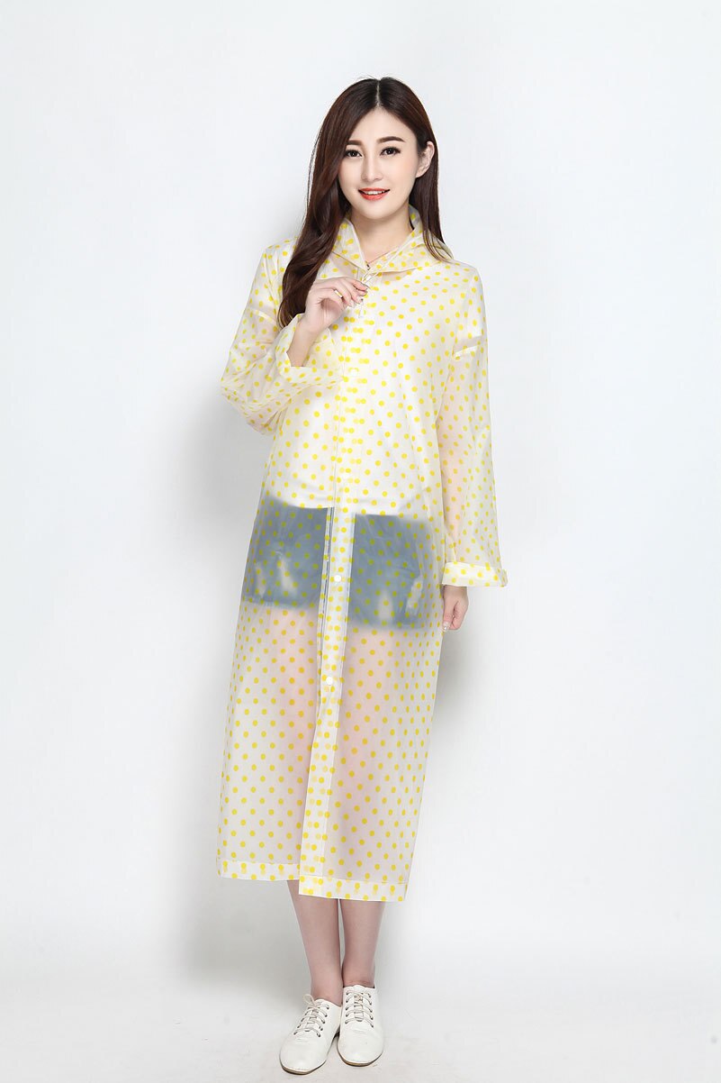 Portable Outdoor Transparent Raincoat Women Men Rain Coat Waterproof Disposable Hooded Ponchos Plastic Rain Cover: Yellow