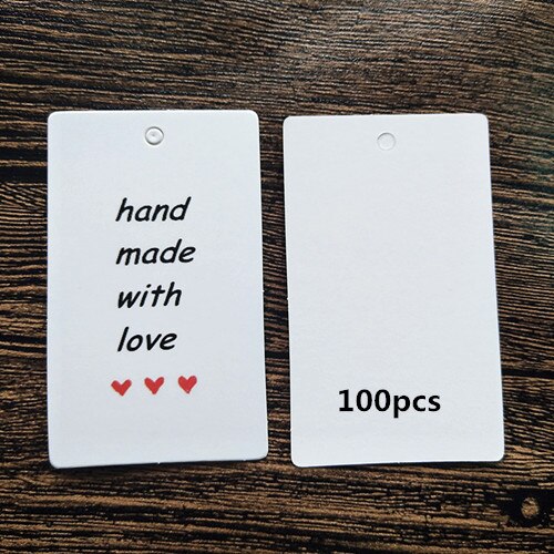 49 stks/partij wit "voor u" Hang tag Hang tag 4.5x7.5cm: hand made 100pcs