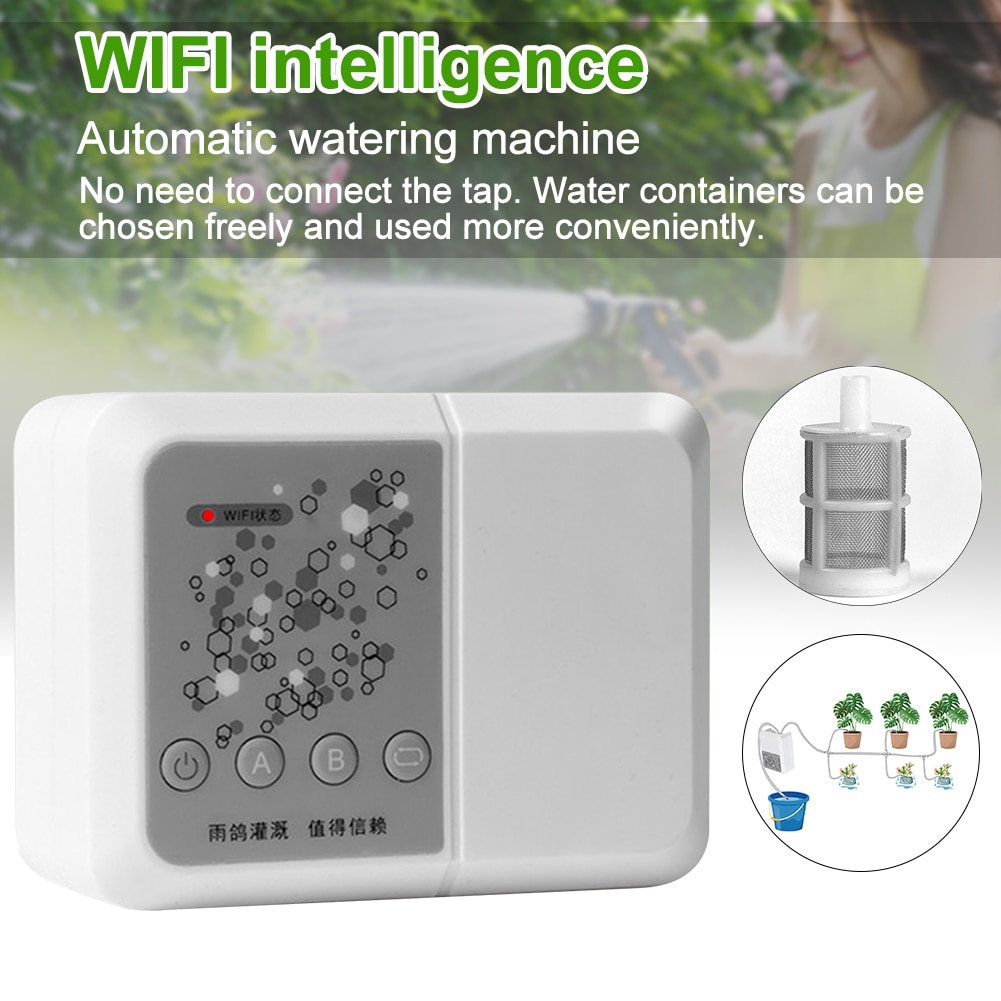 Trädgård blommor 4 i 1 wifi app växt bevattningssystem hem fjärrkontroll trädgårdsredskap mikro dropp automatisk smart bevattningsmaskin