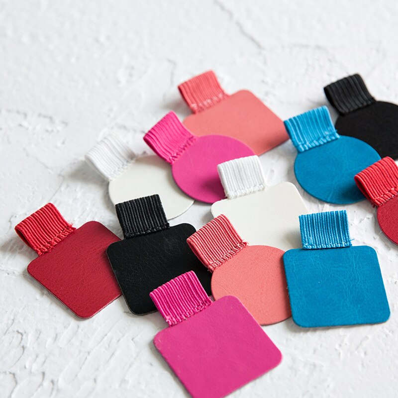 1Pcs Leather Pen Holder,Self-Adhesive Pen Clips,Pencil Elastic Loop For Notebooks Journals
