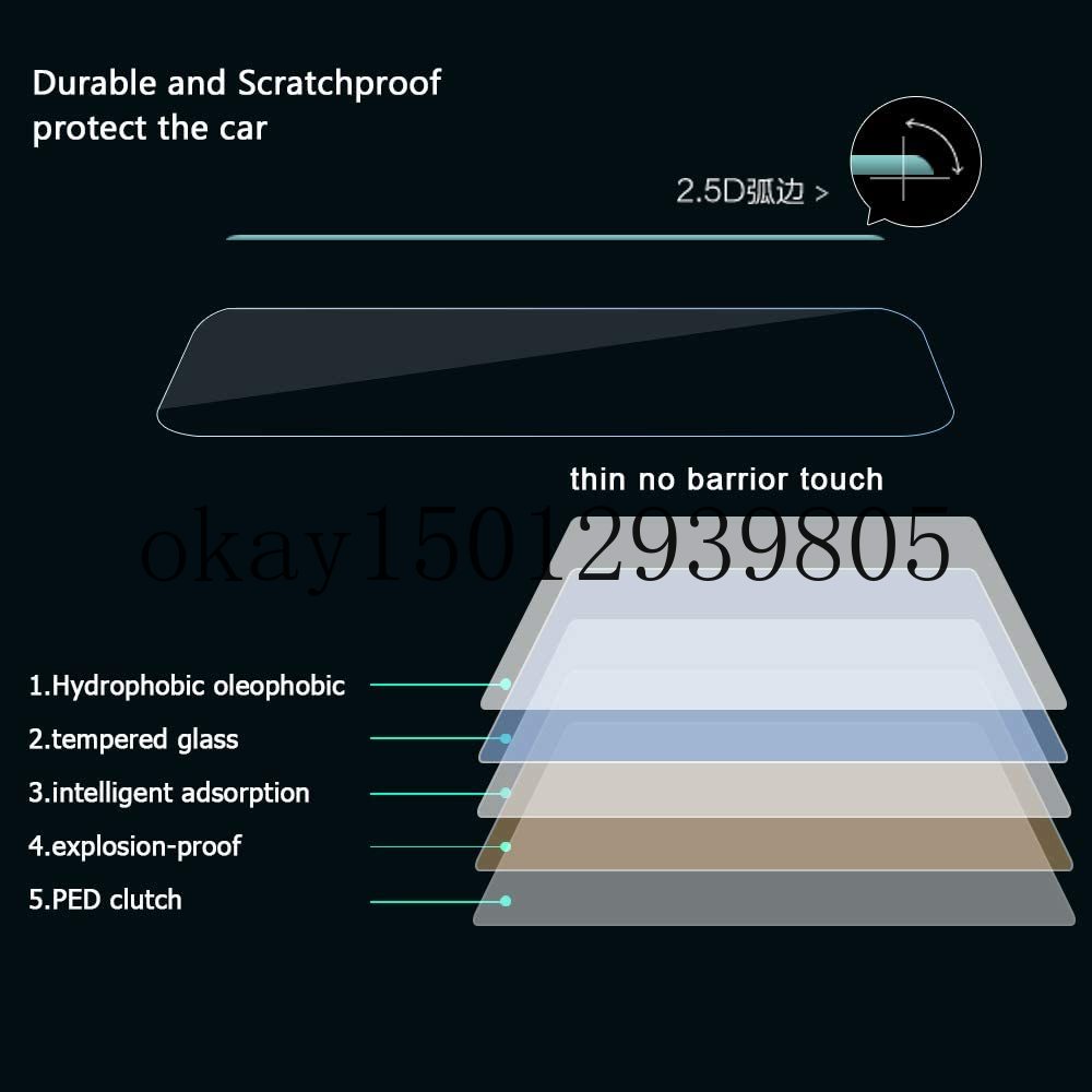 til buick ekstranummer 7 tommer 152 x 91mm bilnavigasjonsskjermbeskytter hd klarhet 9h herdet glass anti-moden