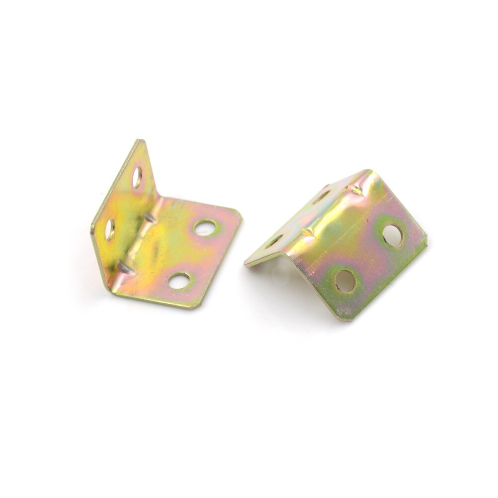 10 sztuk 29*20*4mm 90 stopni metalowy wspornik kątowy wspornik półki 4 otwory
