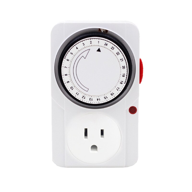 24 Hour Cyclic Timer Switch Kitchen Timer Outlet Loop Universal Timing Socket Y4QC