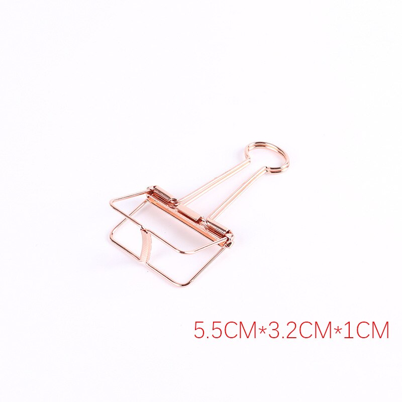 Cute Kawaii Colorful Metal Paper Clips Binder Clip For Photo Message Ticket File Office School Supplies Clips Korean Stationery