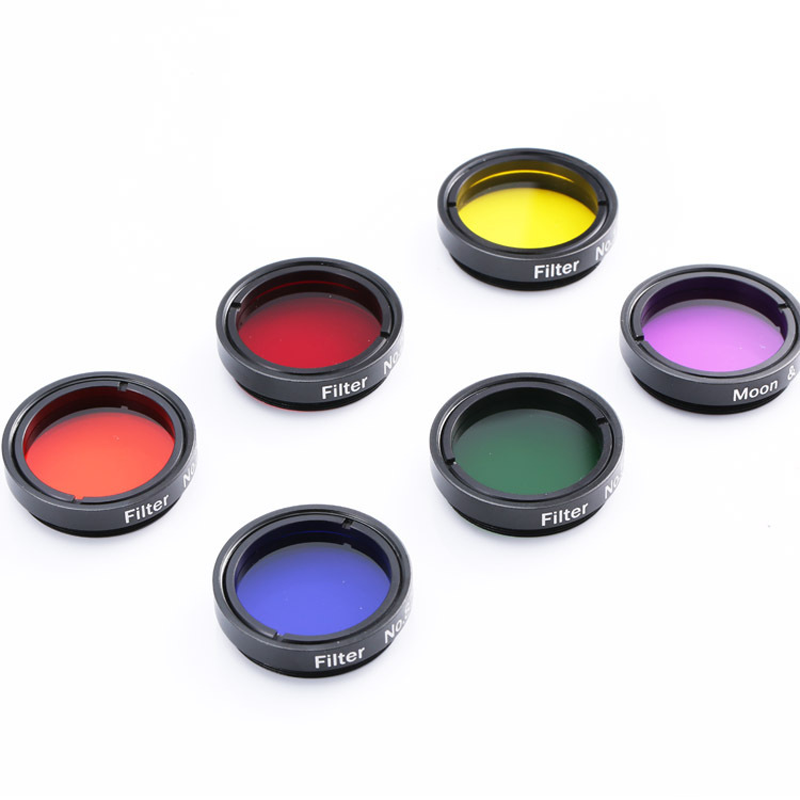 Accesorios de telescopio astronómico, lente de filtro de nebulosa, filtro de Luna para ocular de 1,25 pulgadas/31,7mm, versión mejorada, lentes más grandes