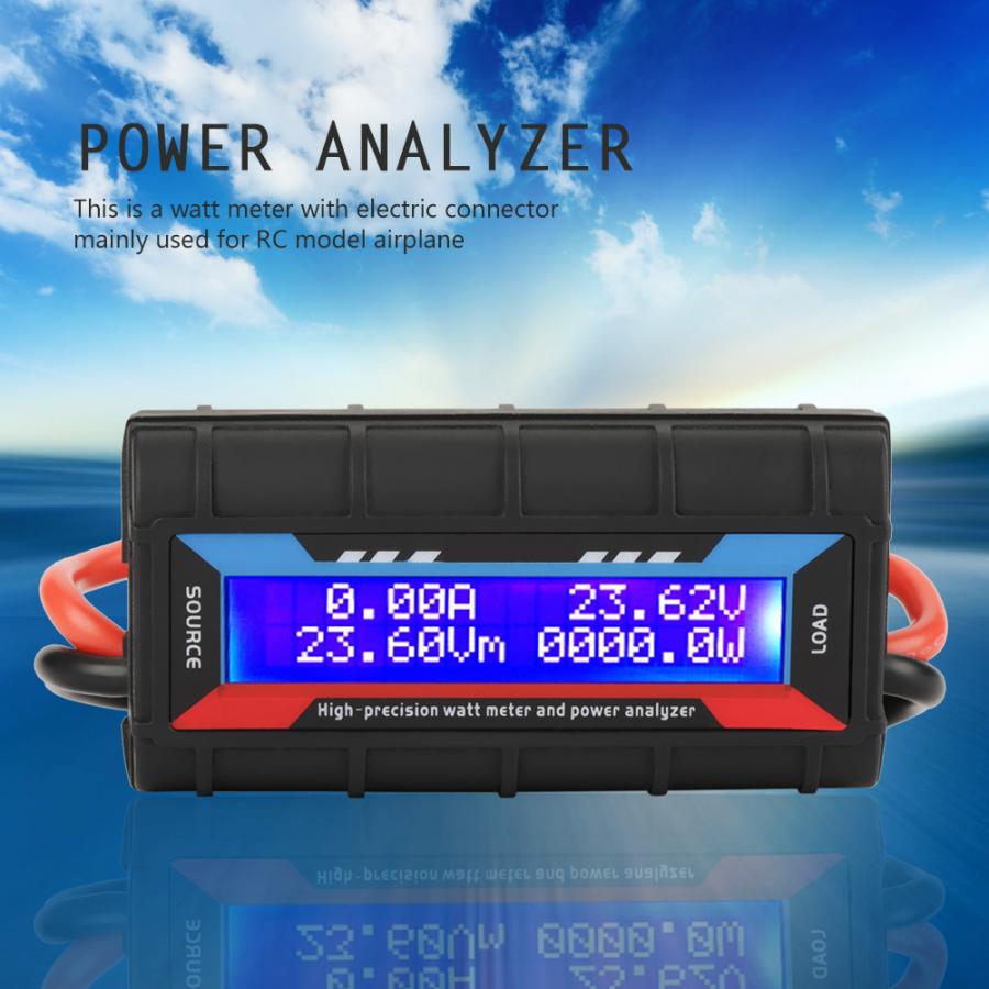 4.8 V ~ 60 V Hoge Nauwkeurigheid Wattmeter Amp Meter Power Analyzer Power Meter Elektrische Meetinstrumenten Digitale Wattmeter