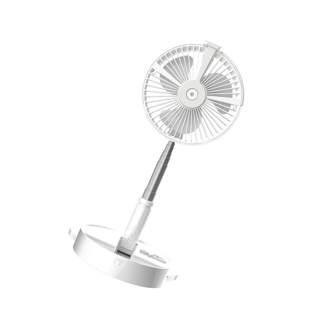 Justerbar stativ vifte bærbar teleskopisk gulvvifte med nattlampe til kontor hjemme utendørs camping stativ vifte