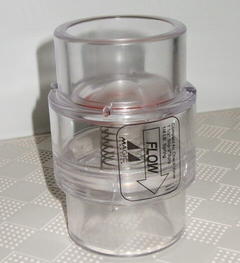 2" ABS one way valve for air blower,1/4lb Spring Spa Tub Air Blower System